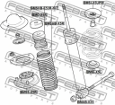 Комплект пылезащитный задний BMW X3 E83, X5 E53 Febest BMSHB-E53R-KIT