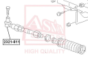 Наконечник рулевой тяги Asva 2321-811