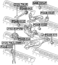 Тяга подвески поперечная нижняя Febest 2125-TWJLOWR