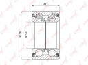 ПОДШИПНИК СТУПИЦЫ КОЛЕСА ПЕР (43X43X76) NISSAN PRIMERA(P12) 1.6-2.2D 02 / X-TRAIL(T30) 2.0-2.5 01 /