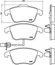 КОЛОДКИ ТОРМОЗНЫЕ К-Т AUDI (FAW) A4L SALOON (B8) 12/07- / AUDI A4 (8K2 B8) 08/07-12/15 / AUDI A4 A