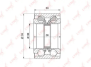 ПОДШИПНИК СТУПИЦЫ КОЛЕСА ПЕР (С ABS, 36/33X38X74) TOYOTA CARINA E(T19) 1.6-2.0 92-97 / RAV 4 I 2.0 9