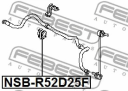 ВТУЛКА СТАБИЛИЗАТОРА ПЕР (арт. NSBR52D25F)