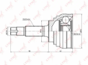 ШРУС НАРУЖ TOYOTA CAMRY/VISTA 2.0 -94/ESTIMA/PREVIA 2.4 93-99/LITEACE/TOWNACE 2.2 96-/LUCIDA/EMIN