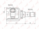 ШРУС ВНУТР TOYOTA AURIS(E15/8) 1.3-1.6 07- / AVENSIS(T22/5) 1.6-1.8 97-08 / COROLLA(E12-8) 1.