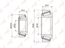 ПОДШИПНИК СТУПИЦЫ КОЛЕСА ПЕР MERCEDES-BENZ C180-43(W202) 93-00 / E250D-60(W124/210) 93-02