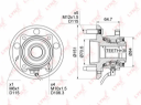 СТУПИЦА КОЛЕСА ЗАД В СБОРЕ CHEVROLET CAPTIVA 2.0D-3.2 06, OPEL ANTARA 2.0D-3.2 06