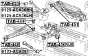 Сайлентблок задней цапфы (арт. TAB450RUB)