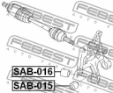 Сайлентблок задней цапфы (арт. SAB016)