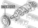 Шкив коленвала 4G93
