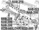 Сайлентблок задней балки (арт. NAB209)