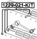 Болт с эксцентриком ремкомплект (арт. 1229021KIT)