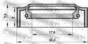 Сальник рулевой рейки 17.6X30.3X5X7.2