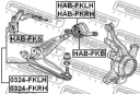 Сайлентблок задний переднего рычага (арт. HABFKB)