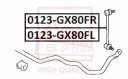 Тяга стабилизатора передняя L Asva (арт. 0123-GX80FL)