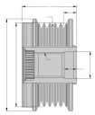 Шкив генератора Hella (арт. 9XU358038-851)