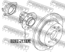 Ступица задняя Febest (арт. 0282-J11ER)