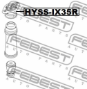 Опора заднего амортизатора (арт. HYSSIX35R)