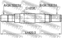 Полуось правая 34X421X34