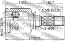 ШРУС ВНУТРЕННИЙ 29X35X25 SUBARU LEGACY 03-