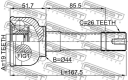 Шрус наружный 19x55.6x26 Febest 0710SN413