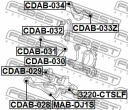 Сайлентблок задней поперечной тяги (арт. CDAB034)