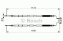 Трос стояночного тормоза BOSCH 1987482282