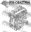 Опора двигателя FEBEST FM-CB4ZTRH