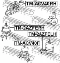 Подушка двигателя правая (гидравлическая) FEBEST TM-2AZFERH