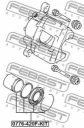 Поршень суппорта тормозного переднего ремкомплект FEBEST 0776-420F-KIT