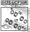 Ремкомплект суппорта тормозного заднего FEBEST 0175-UCF30R
