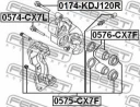 Ремкомплект суппорта тормозного переднего FEBEST 0575-CX7F