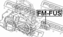 Подушка коробки скоростей МТ FEBEST FM-FUS