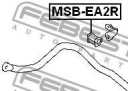 Втулка стабилизатора задняя FEBEST MSB-EA2R