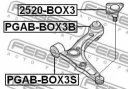 Сайленблок задний переднего рычага FEBEST PGAB-BOX3B