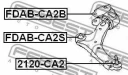Сайленблок задний переднего рычага без кронштейна (гидравлический) FEBEST FDAB-CA2B
