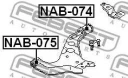 Сайленблок передний переднего рычага FEBEST NAB-075