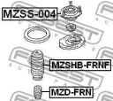 Отбойник амортизатора FEBEST MZD-FRN