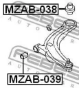Сайлентблок переднего рычага FEBEST MZAB-039