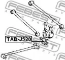 Сайлентблок продольной тяги FEBEST TAB-J520