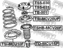 Проставка пружины нижняя FEBEST TSI-MCU10F