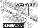 Наконечник рулевой FEBEST 0721-WGR