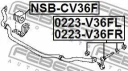 Тяга стабилизатора передняя левая FEBEST 0223-V36FL