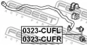 Тяга стабилизатора передняя левая FEBEST 0323-CUFL