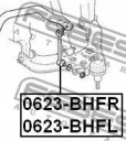 Тяга стабилизатора передняя левая FEBEST 0623-BHFL