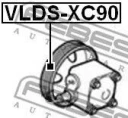 Шкив насоса гидроусилителя руля FEBEST VLDS-XC90