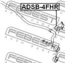 Втулка стабилизатора задняя FEBEST ADSB-4FHR