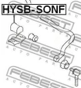 Втулка стабилизатора передняя FEBEST HYSB-SONF