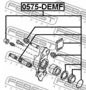 Ремкомплект суппорта тормозного переднего FEBEST 0575-DEMF