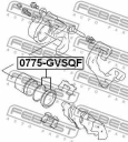 Ремкомплект суппорта тормозного переднего FEBEST 0775-GVSQF